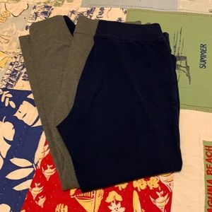 Lands end leggings. 2 pair.